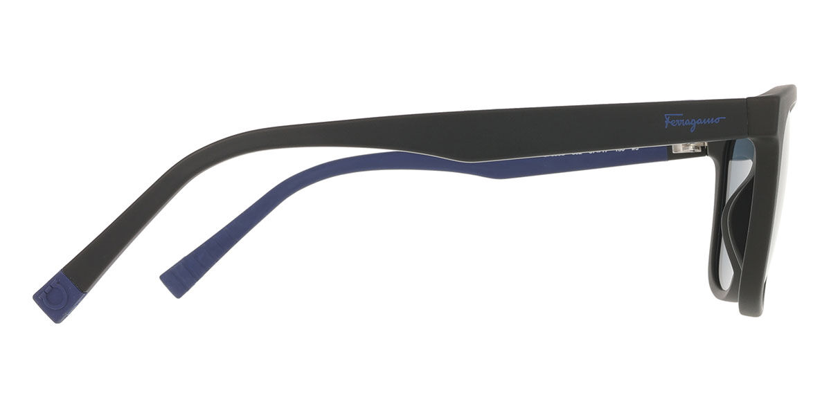Salvatore Ferragamo SF 998S 002 Oval Matte Black Sunglasses