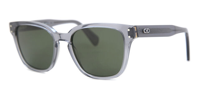 Salvatore Ferragamo SF1040S Sunglasses Transparent Khaki Acetate Rectangular Ferragamo Salvatore Ferragamo Blue Grey Square Men main image 2