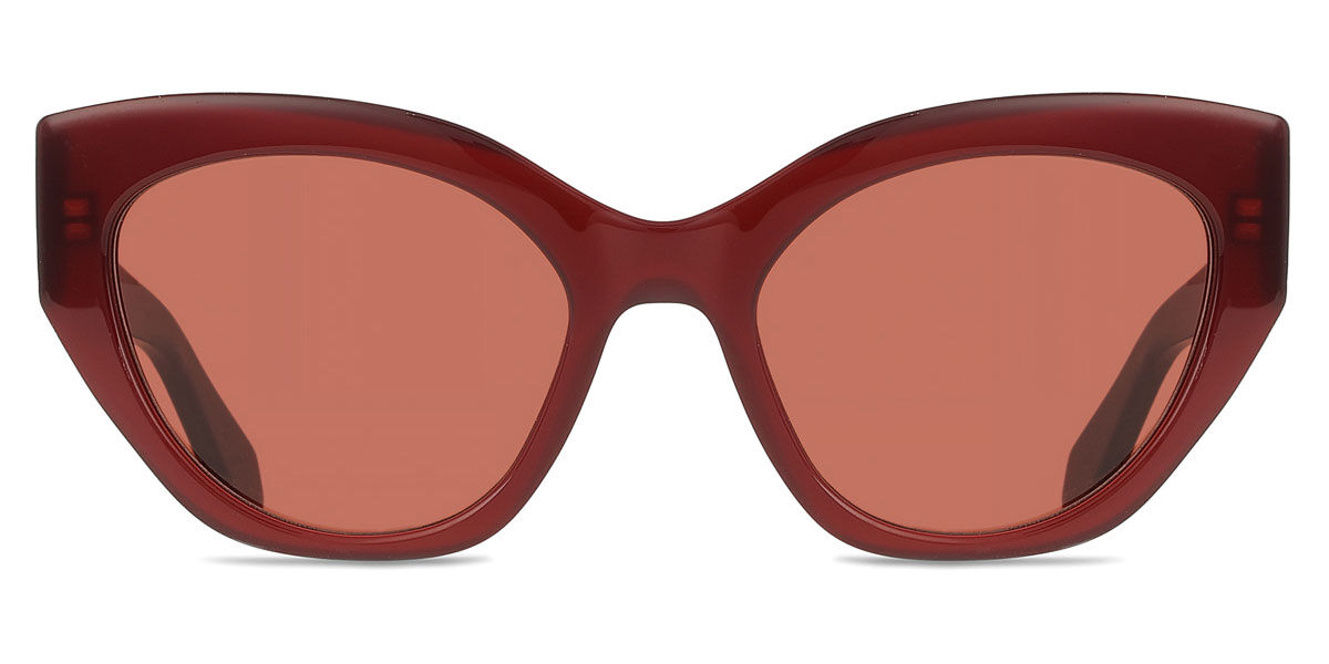 FERRAGAMO バーガンディ キャットアイサングラス Salvatore Ferragamo Burgundy Designer Sunglasses | 300+ Brands