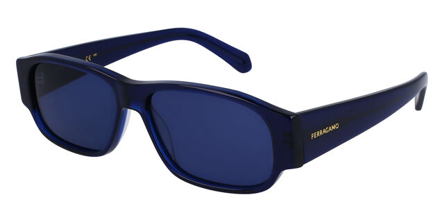 Salvatore Ferragamo SF 1109S 432 Rectangle Transparent Blue  display picture 1