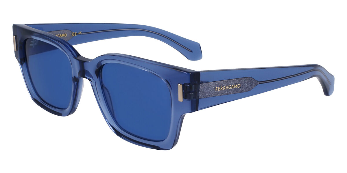 Salvatore Ferragamo SF 2010S 432 Square Transparent Blue