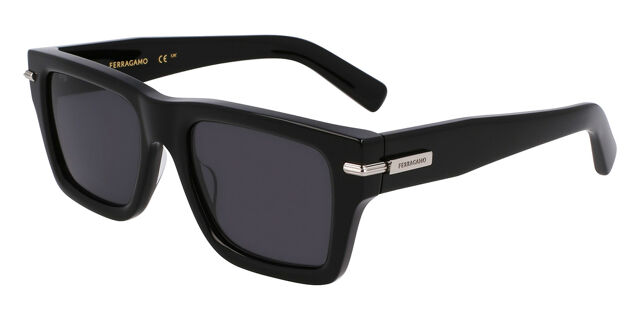 Salvatore Ferragamo SF2033S 001 Square Black Sunglasses  display picture 1