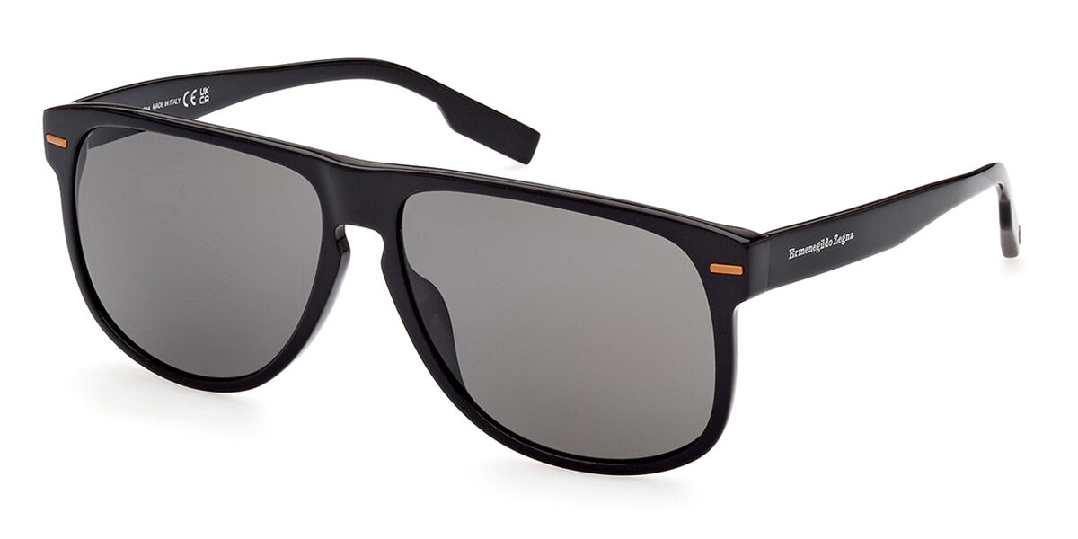 EZ0201 01A Pilot Glossy Black Sunglasses | SmartBuyGlasses US