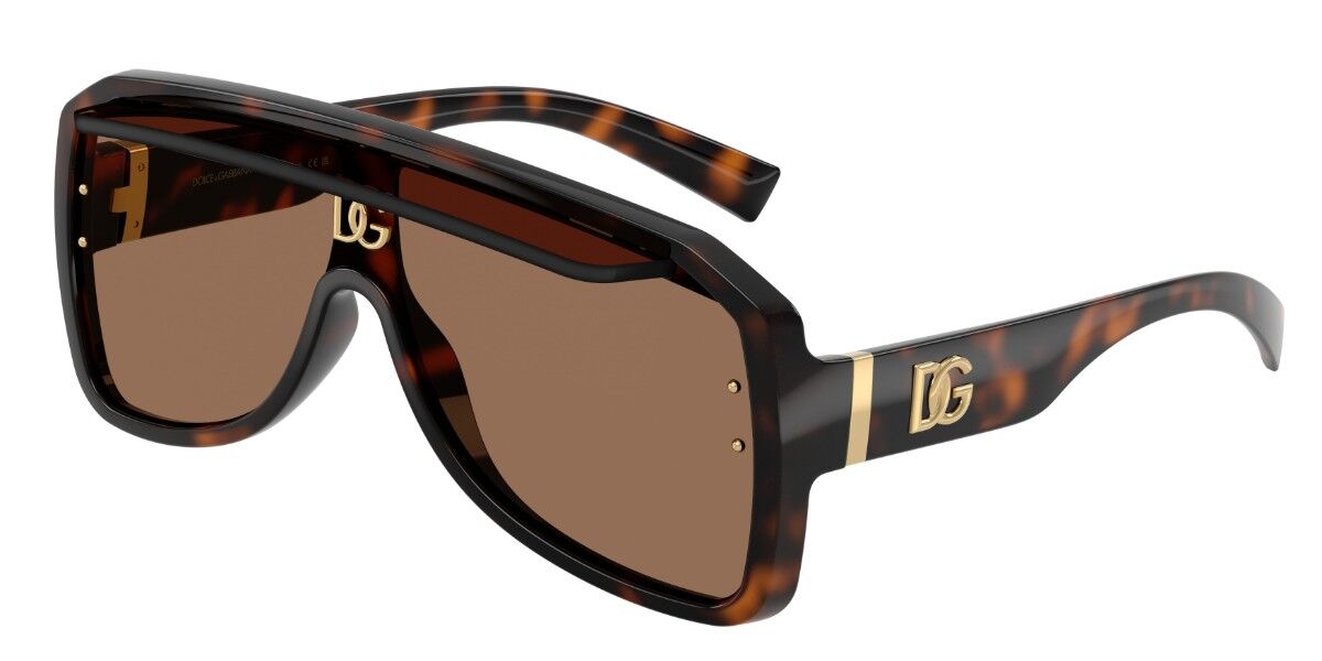 Dolce & Gabbana DG6205 502/73 Single Lens Dark Tortoise Sunglasses