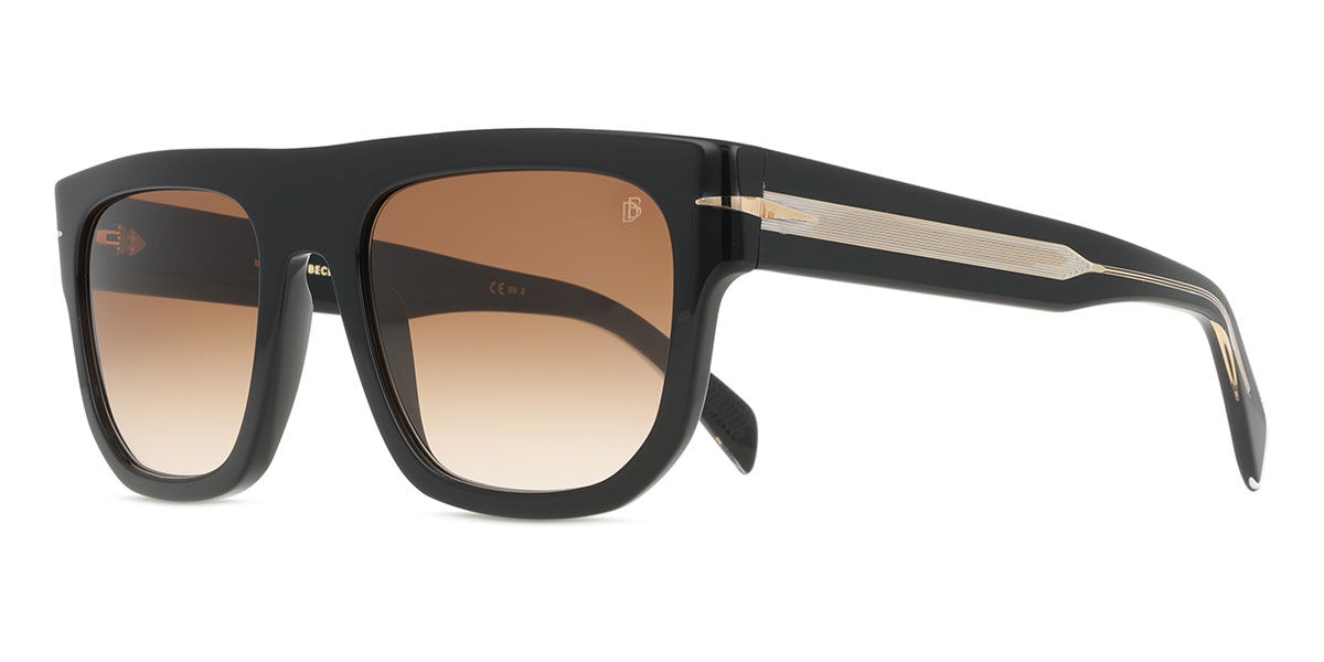 David Beckham DB 7044/S 2M2/HA Square Black Sunglasses