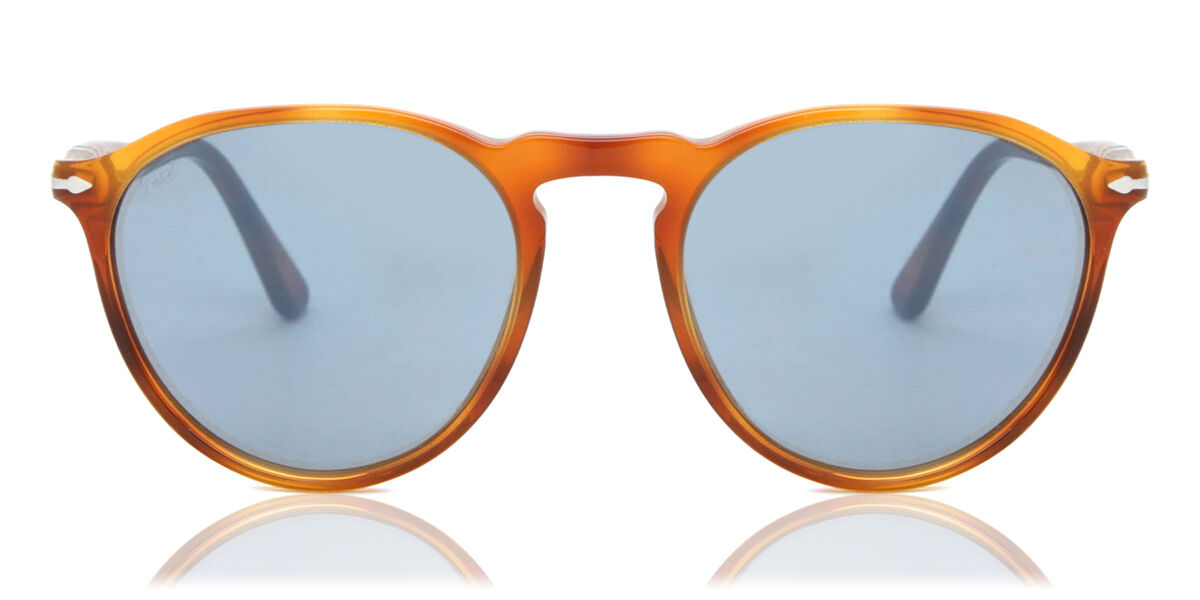 Persol PO3286S 96/56 Oval Glossy Tortoise Sunglasses
