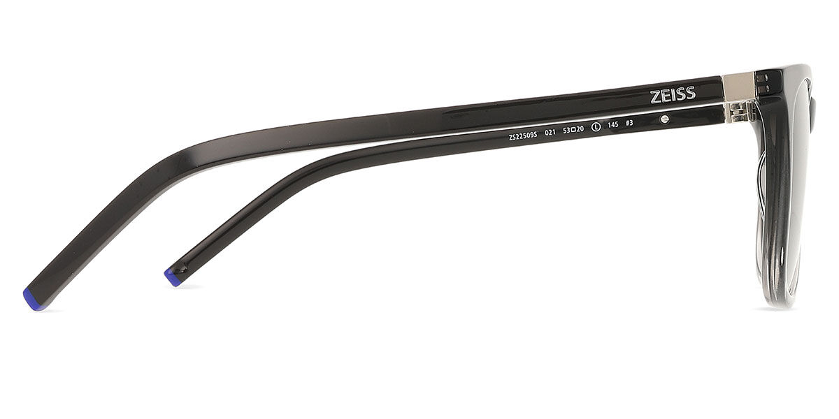 Zeiss ZS22509S 021 Square Transparent Dark Grey Sunglasses