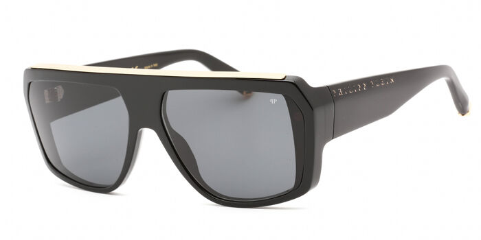 Philipp Plein SPP109M 0700 Pilot Shiny Black/Silver  display picture 1