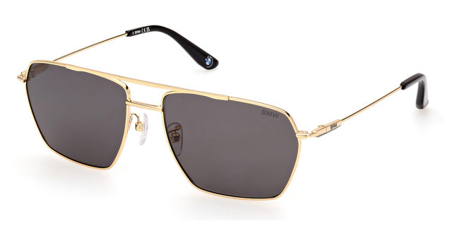 BMW BW0044-H Gold Frame Black Lens Aviator Polarized Sunglasses with Case M460 Amazon.com: Gravity Shades Aviator Black Lens Gold Frame  main image 2