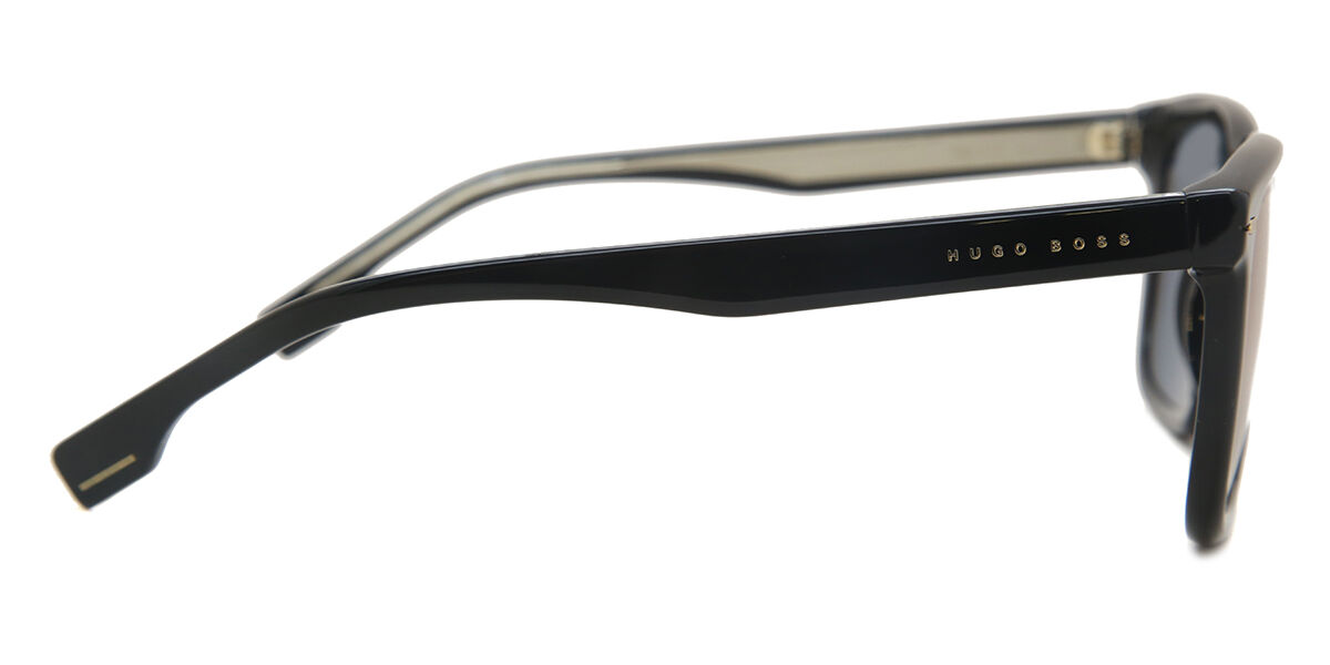 Boss 1317/S 807/K1 Square Shiny Black Sunglasses | SmartBuyGlasses US