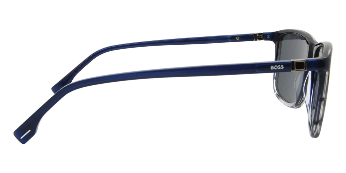 Boss 1434/S HVE/IR Square Blue Horn Sunglasses | SmartBuyGlasses US