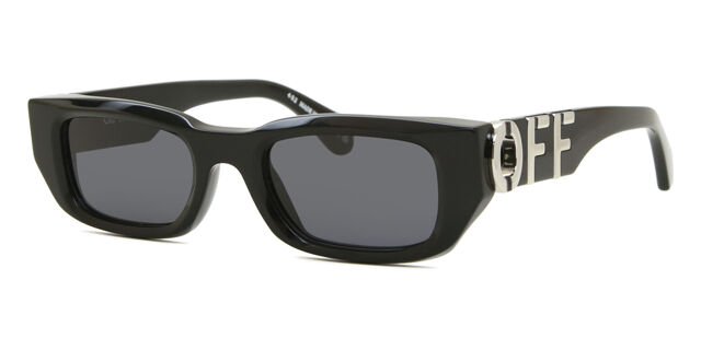 Off White FILLMORE 1007 Rectangle Black Sunglasses 