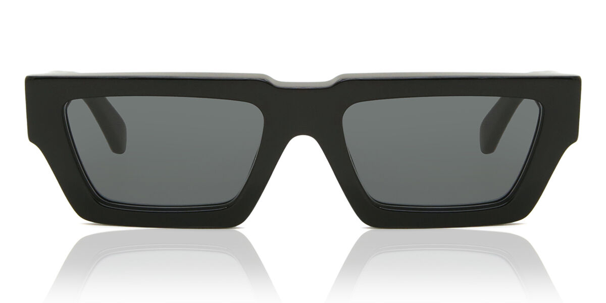 Off White MANCHESTER 1007 Rectangle Black Sunglasses