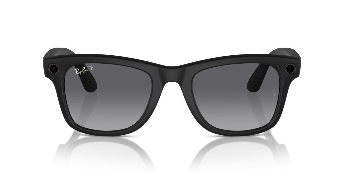 Ray-Ban Meta RW4008 Wayfarer Polarized 601ST3 Square Black