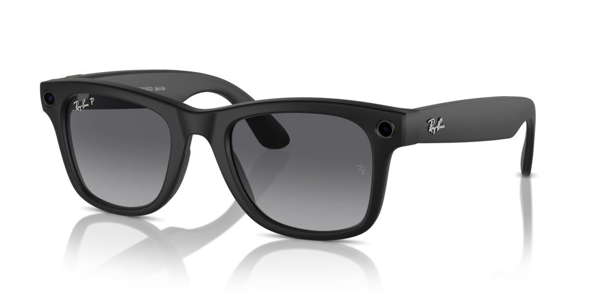 Ray's  Ray-Ban Meta RW4008 Wayfarer Polarized 601ST3 Square Black
