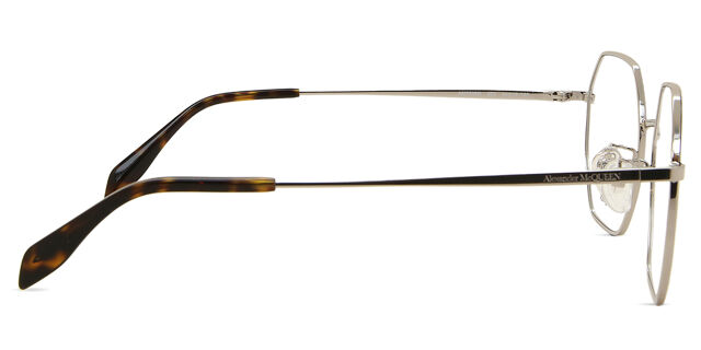 Alexander McQueen AM0338O 002 Geometric Silver Eyeglasses  display picture 1