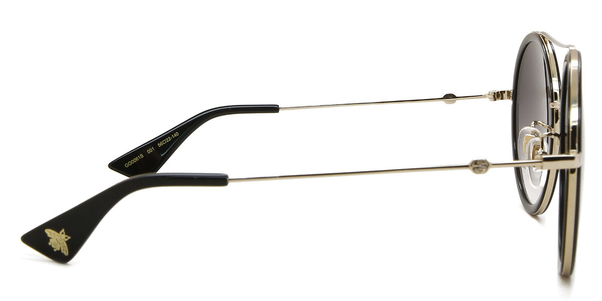 Gucci GG0061S 001 Pilot Black Sunglasses | SmartBuyGlasses US