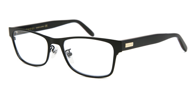 Gucci GG0274OJ 001 Eyeglasses Back 55mm Rectangle Frame GUCCI GG0274Oj 001 Rectangular Square Black Mc Demo Lens 55  main image 3