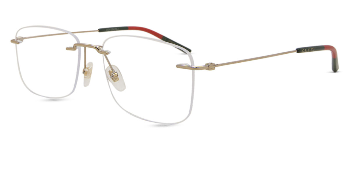 Gucci GG0399O 002 Square Gold Eyeglasses | SmartBuyGlasses US