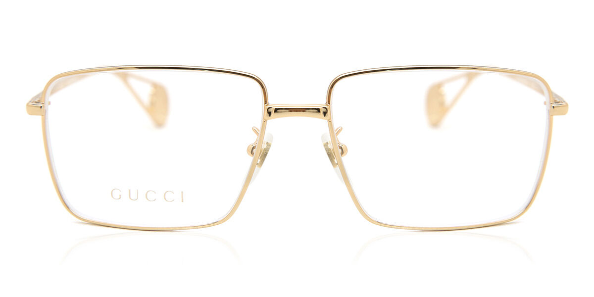 Gucci GG0396S 001 Square Gold Eyeglasses | SmartBuyGlasses US