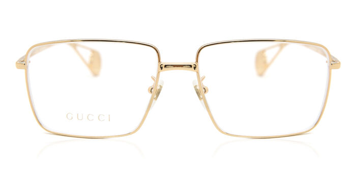 Gucci GG0445O 001 Square Gold Eyeglasses | SmartBuyGlasses US display picture 3