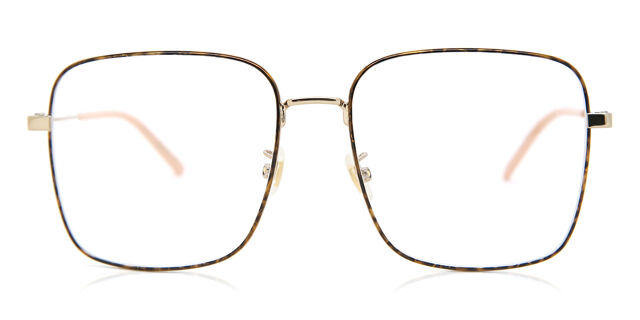 Gucci GG0445O 003 Square Tortoiseshell Eyeglasses 
