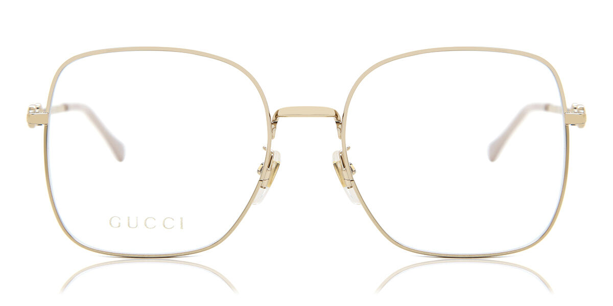 Gucci GG0396S 001 Square Gold Eyeglasses | SmartBuyGlasses US