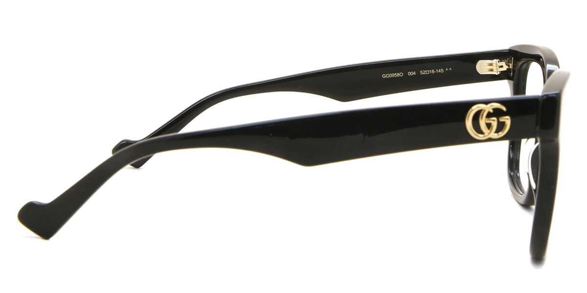 Gucci GG0958O 004 Square Black Eyeglasses | SmartBuyGlasses US