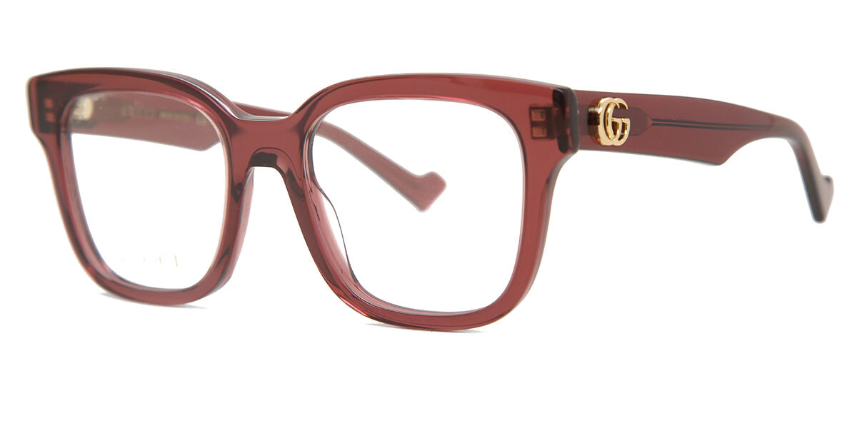 Gucci GG0958O 003 Square Burgundy Eyeglasses | SmartBuyGlasses US
