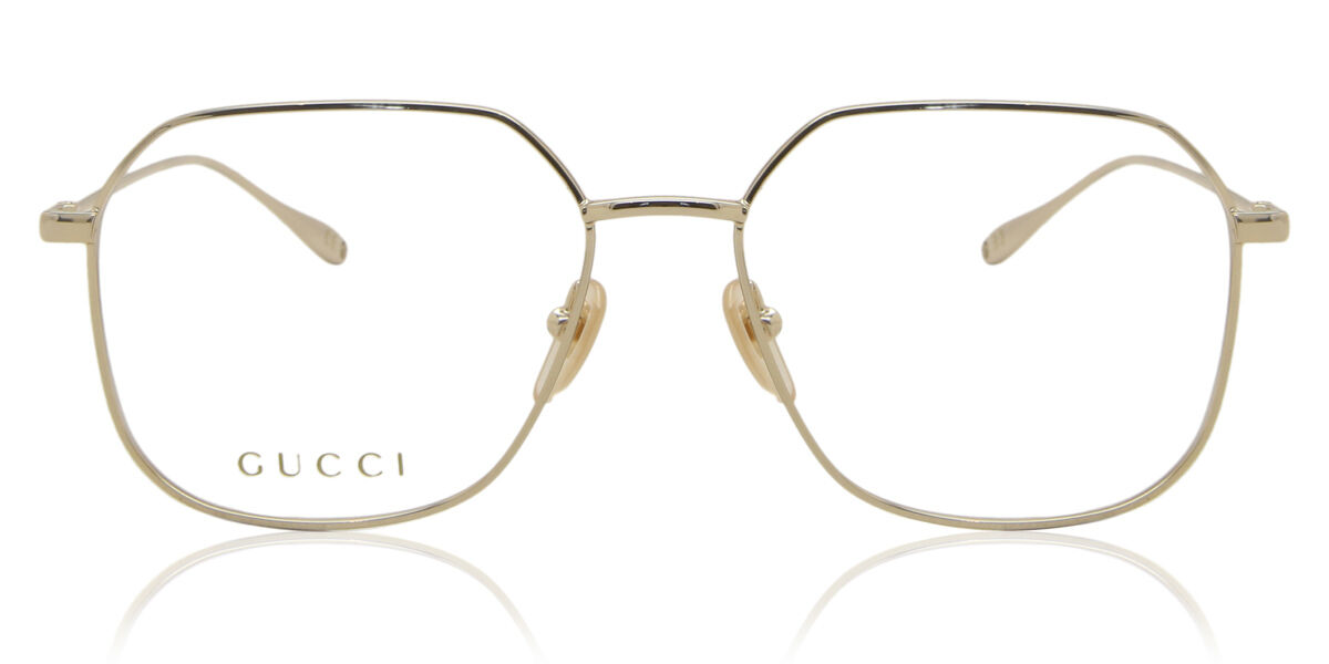Gucci GG0396S 001 Square Gold Eyeglasses | SmartBuyGlasses US