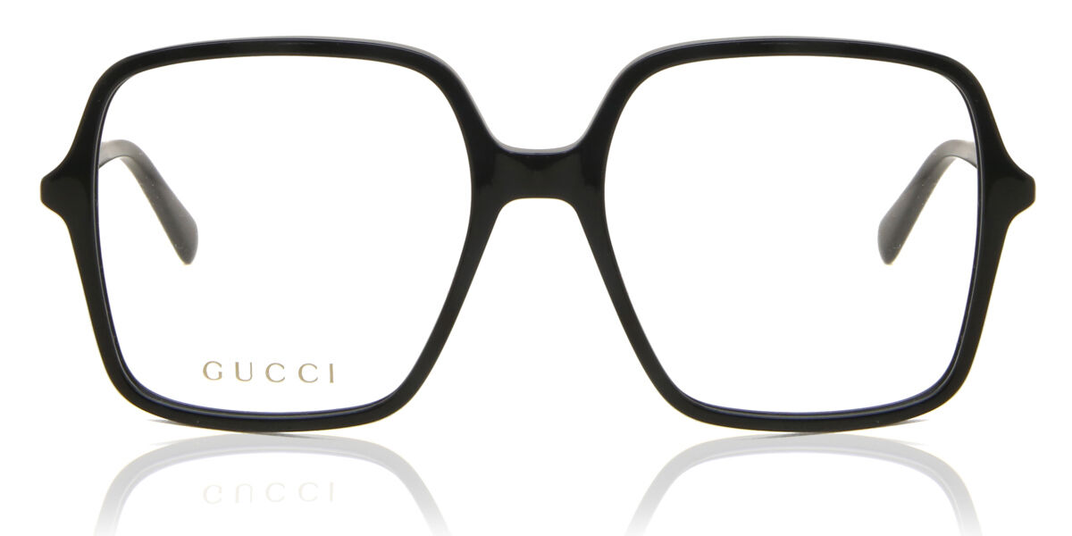 Gucci GG1003O 001 Square Shiny Black Eyeglasses | SmartBuyGlasses US