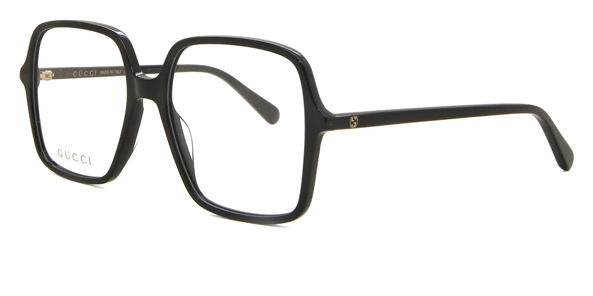 Gucci GG1003O 001 Square Shiny Black Eyeglasses | SmartBuyGlasses US