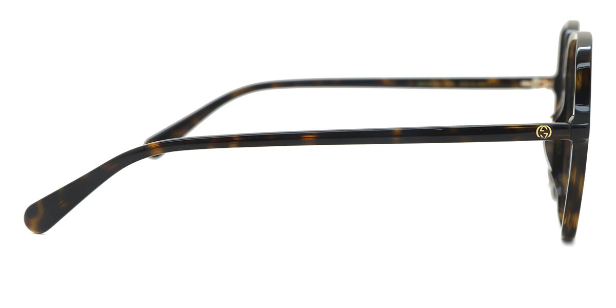 Gucci GG1003O 002 Square Shiny Havana Eyeglasses | SmartBuyGlasses US