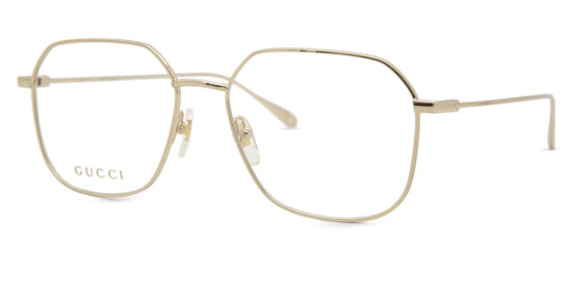 NEW Gucci GG1032O Gold Earring Metal Eyeglasses Frames GUCCI GG1032O 1032 Gold Chain Pink Pearl Heart Pendant Charm  main image 4