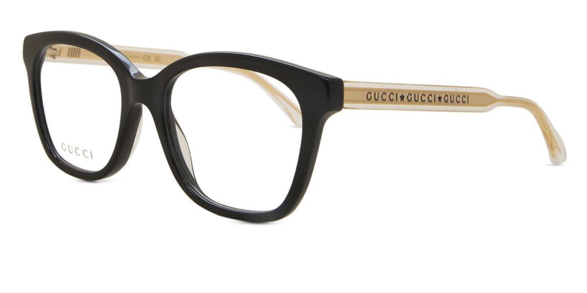 Gucci GG0566ON 001 Square Shiny Black Eyeglasses | SmartBuyGlasses US
