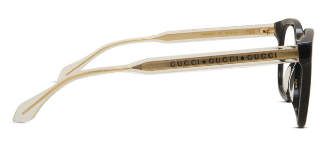Gucci GG0566ON 001 Square Shiny Black Eyeglasses  display picture 3