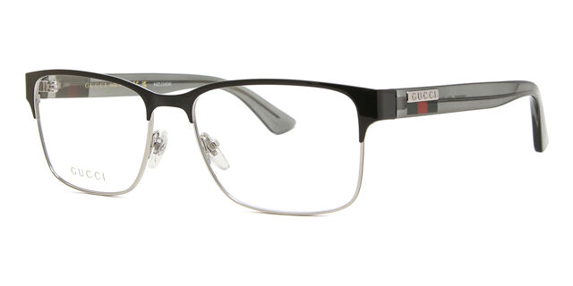 Gucci GG0750O 004 Shiny Silver Eyeglasses | SmartBuyGlasses US display picture 2