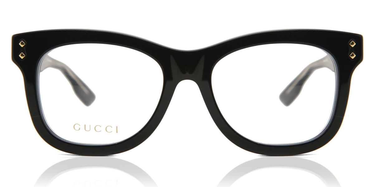 Gucci GG1086O 007 Shiny Dark Havana Eyeglasses | SmartBuyGlasses US