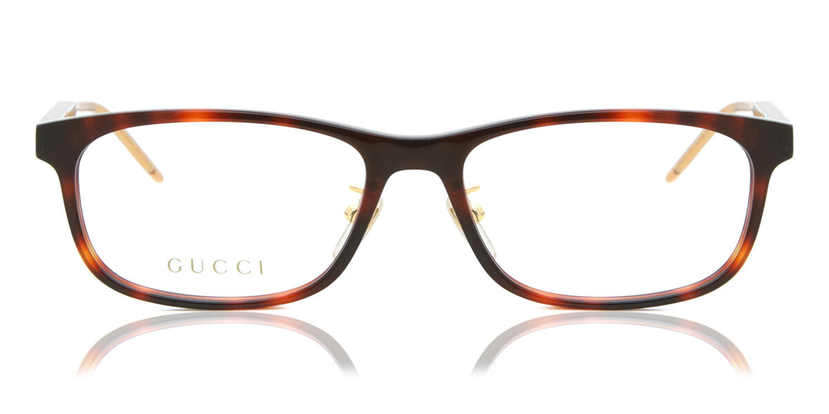 Gucci GG0858OJ Asian Fit 003 Square Tortoise Eyeglasses