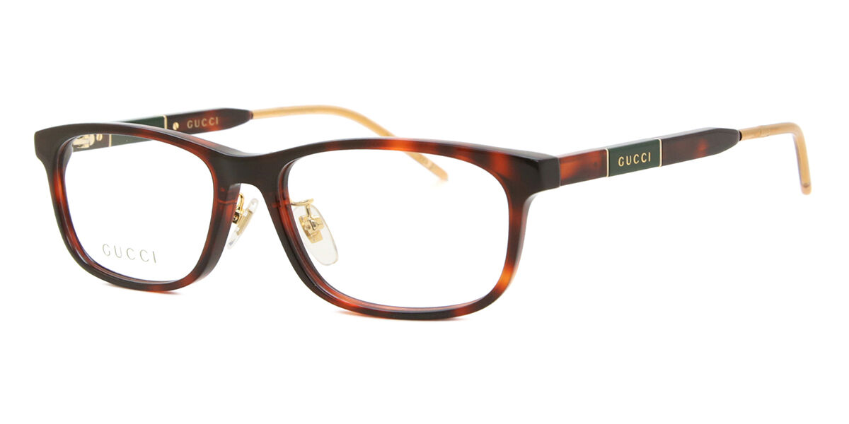 Gucci GG0858OJ Asian Fit 003 Square Tortoise Eyeglasses