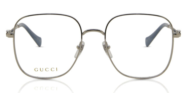 Gucci GG1144O 002 Square Silver Eyeglasses | SmartBuyGlasses US