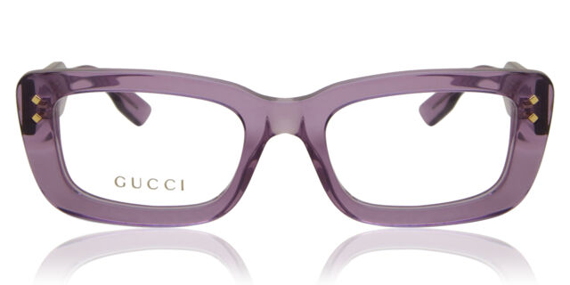 Gucci Prescription Self Frame Roulis Gradient Sunglasses 53 Purple Eyewear Gucci GG2153S 004 Havana Violet Sunglasses - eye-oo.com main image 4