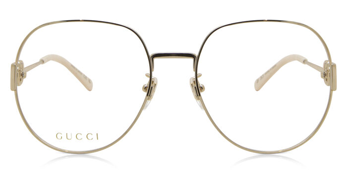 Gucci GG0591OJ Asian Fit 005 Oval Gold Eyeglasses  display picture 2