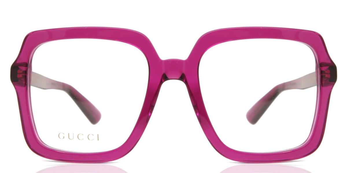 Gucci GG1318O 003 Square Pink Eyeglasses | SmartBuyGlasses US