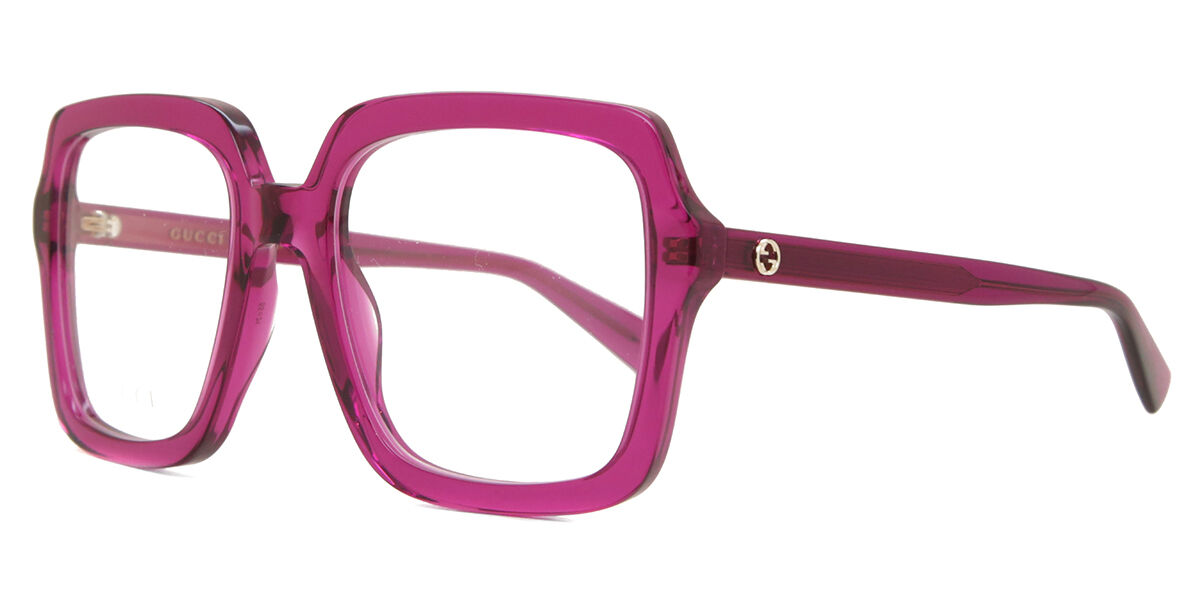 Gucci GG1318O 003 Square Pink Eyeglasses | SmartBuyGlasses US