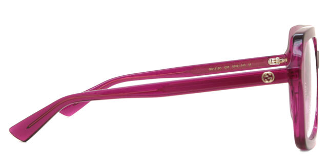 Gucci GG1318O 003 Square Pink Eyeglasses | SmartBuyGlasses US display picture 1