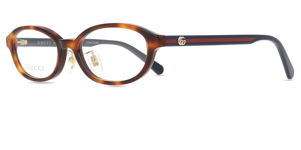 GUCCI グッチ GG0930OJ シェリーラインべっ甲アイウェア  ブラウン×ネイビー 51□16-140 Gucci GG0930OJ Asian Fit 001 Oval Tortoise Eyeglasses