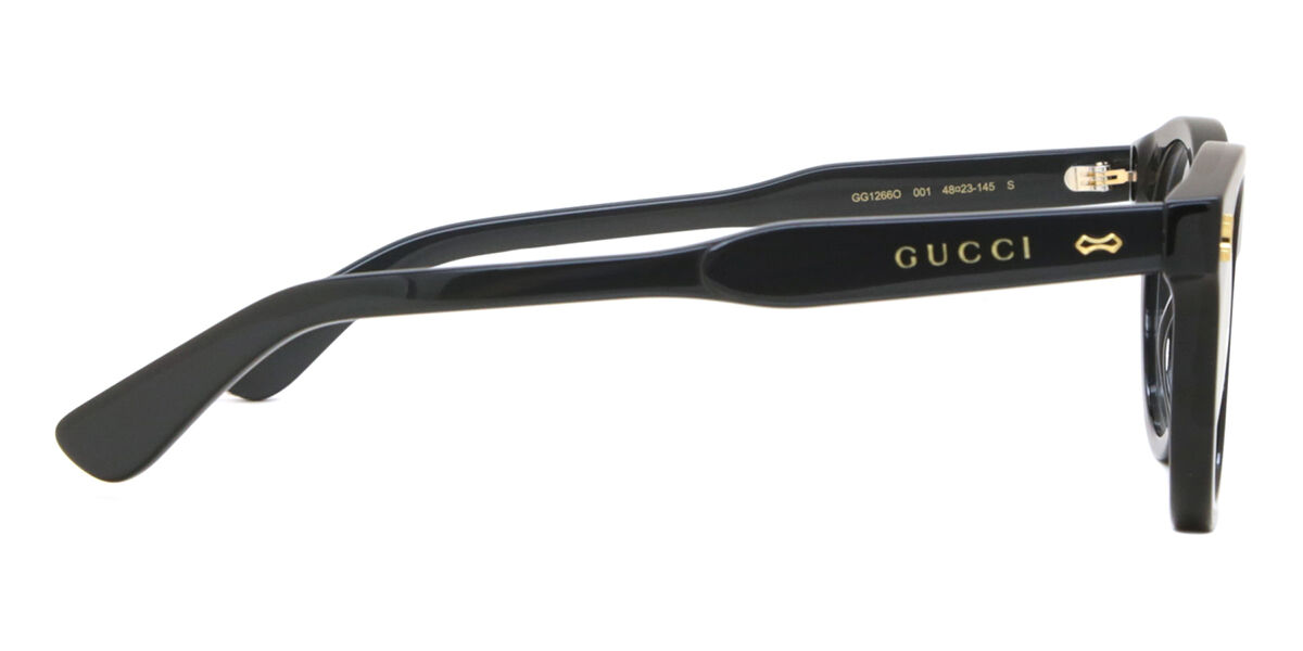 Gucci GG1266O 001 Oval Black Eyeglasses | SmartBuyGlasses US