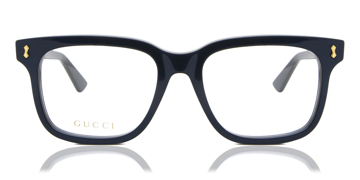 Gucci GG1265O 005 Square Blue Eyeglasses | SmartBuyGlasses US