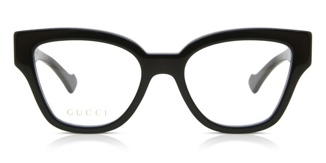 Gucci GG1424O 001 Cat Eye Black Eyeglasses | SmartBuyGlasses US